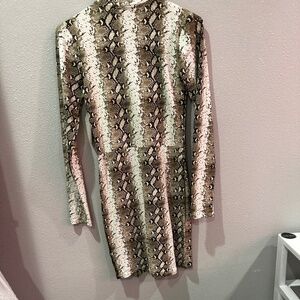 Snake print dress
